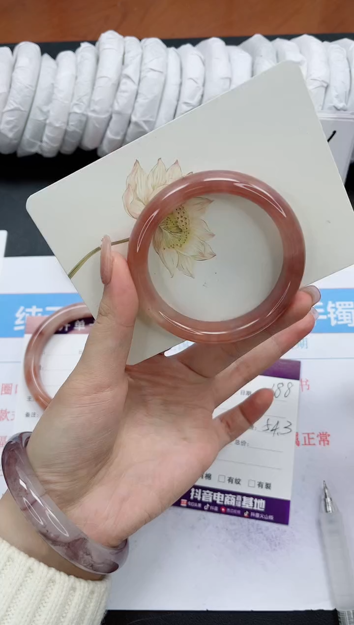 【闪购商品】石英质玉手镯未镶嵌k188-54.3