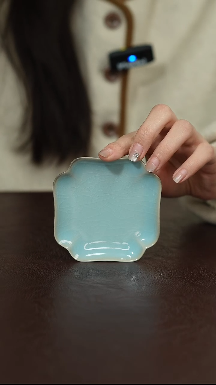 摆件陶原矿原釉汝宋汝瓷