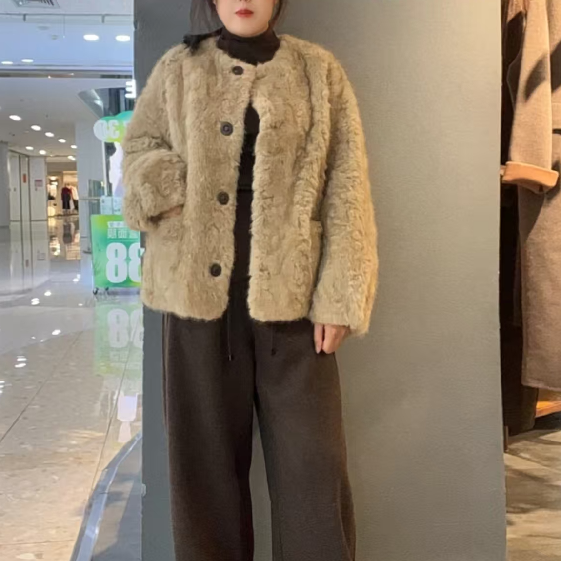 2025新款印象主题新款毛毛外套