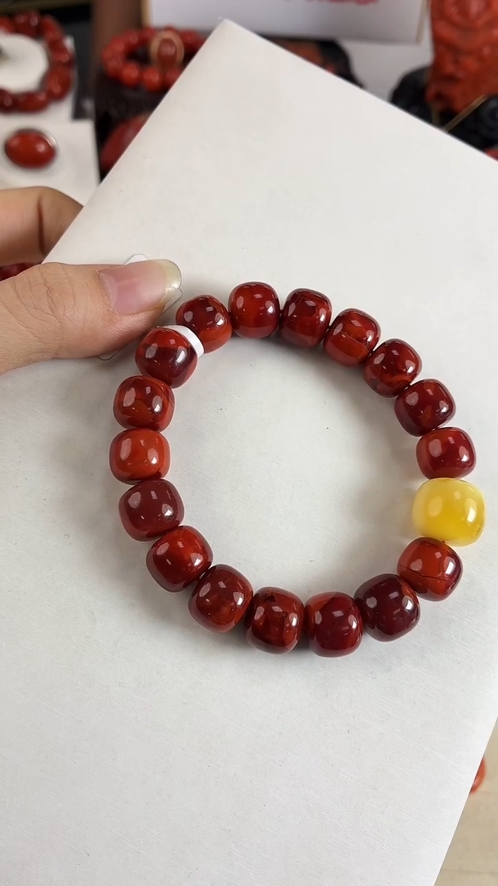 未镶嵌瓦西diy老型手串12+南红玛瑙老**哥（多样式发其一）