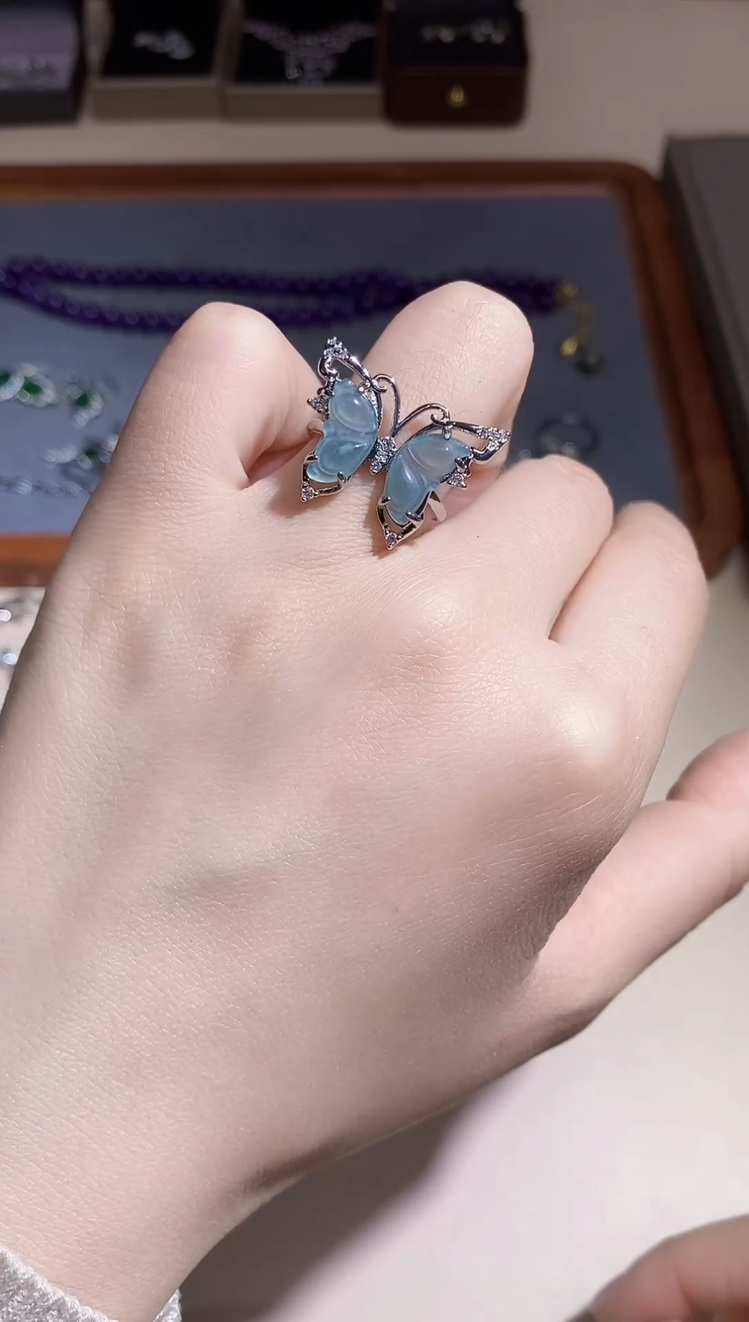 【闪购商品】翡翠戒指未镶嵌多样性 发其一  【41】