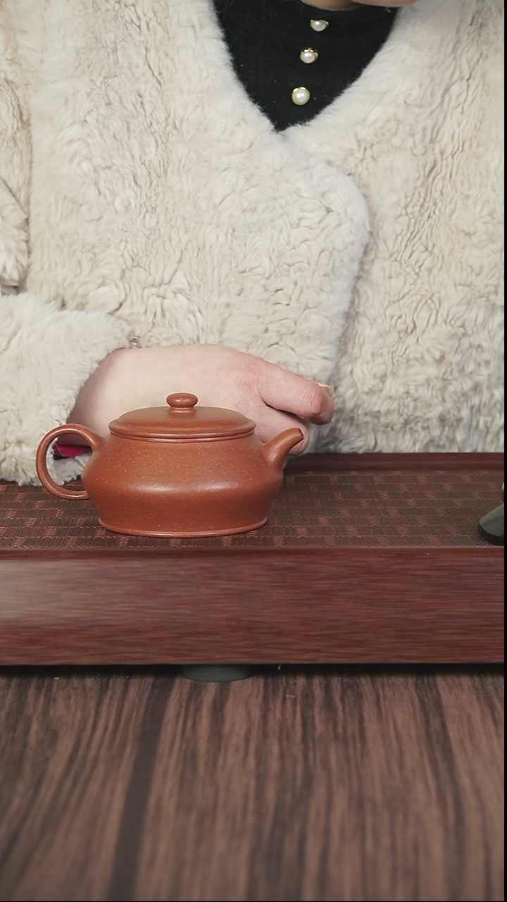 【闪购商品】紫砂茶壶xj  红降坡  曼殊