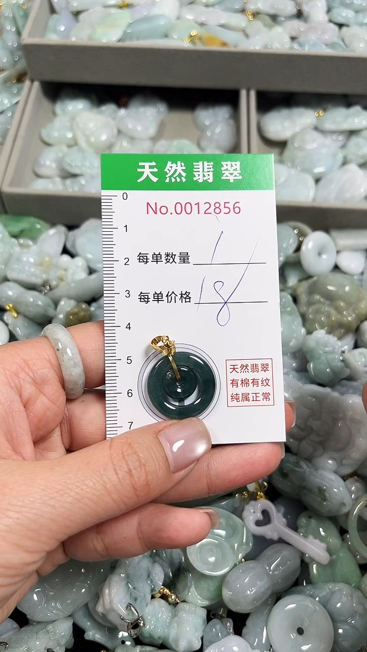 翡翠未镶嵌吊坠(不含链)2856