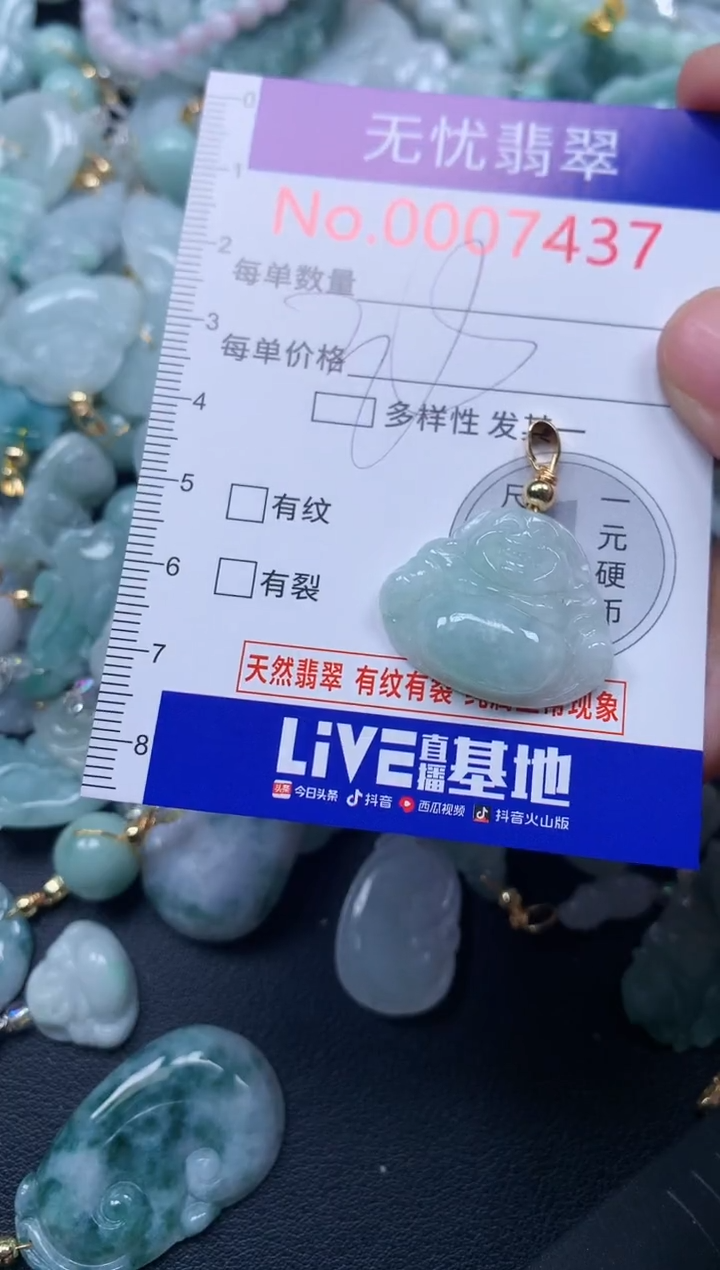 颈饰未镶嵌翡翠7437