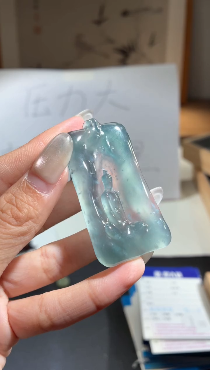 吊坠(不含链)未镶嵌翡翠悟道