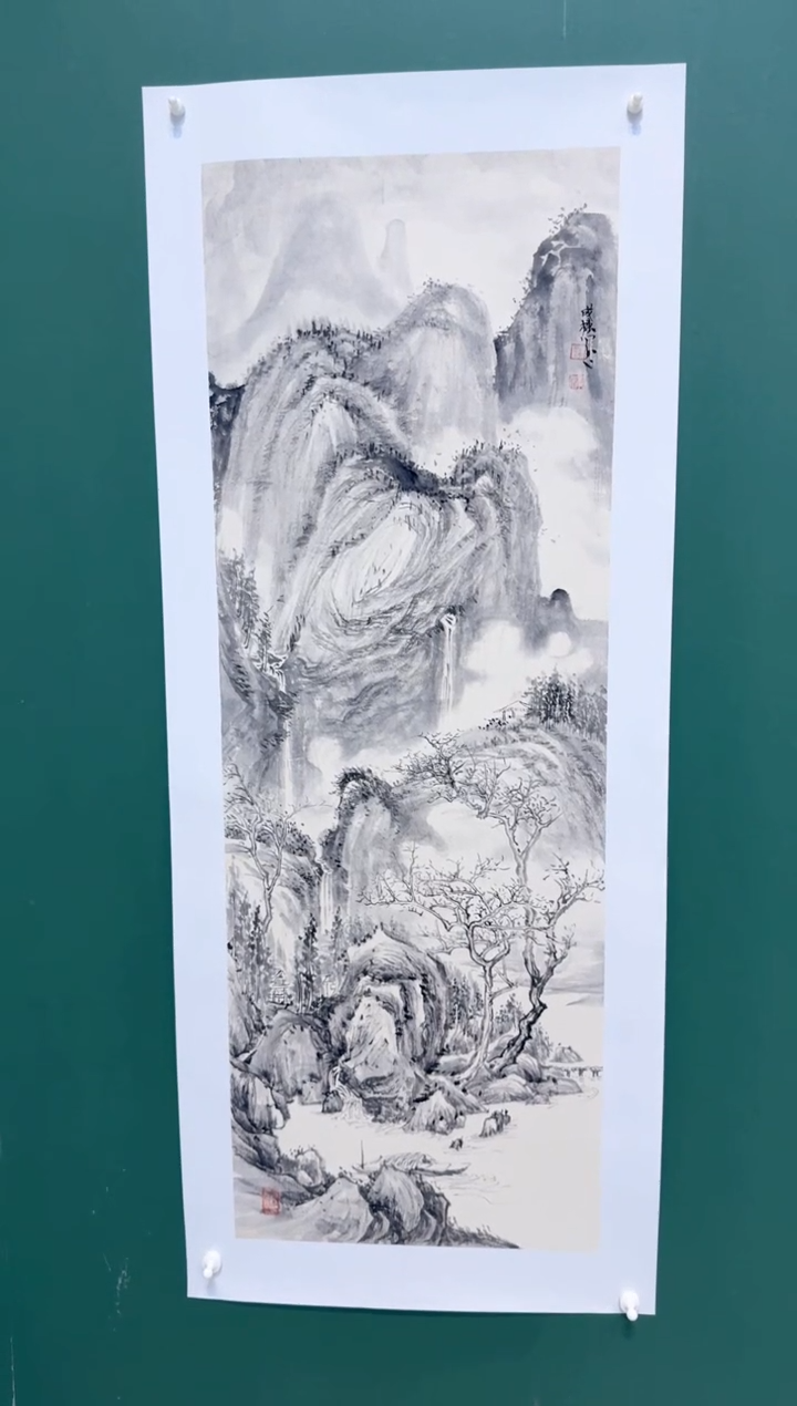 国画王成栋带合影