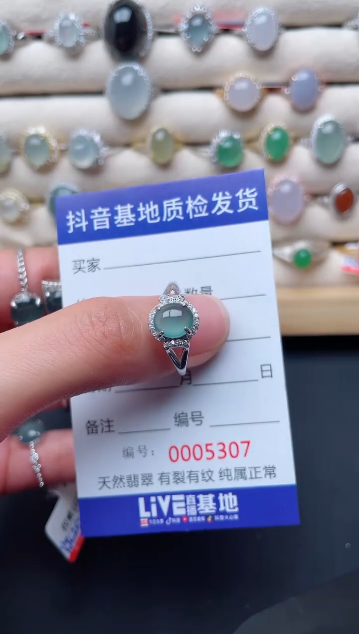 【闪购商品】翡翠戒指银S925镶嵌.................