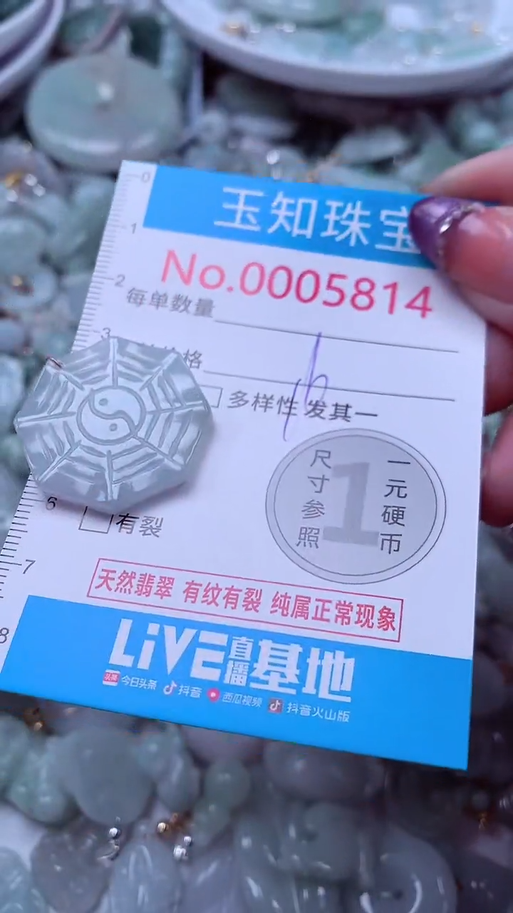 翡翠未镶嵌吊坠(不含链)5814