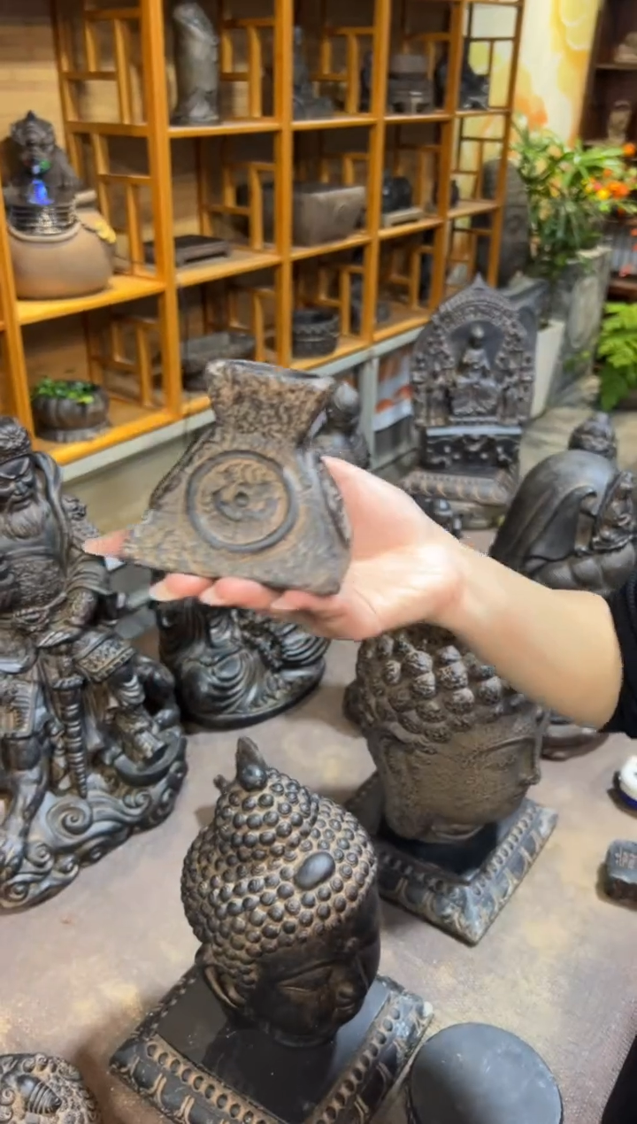 陶土【火山泥】四灵烛台