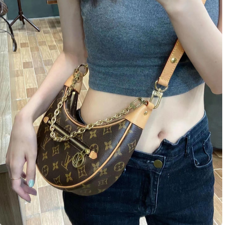 95新 LouisVuitton/路易威登 LV 老花月亮单肩包bwz12494