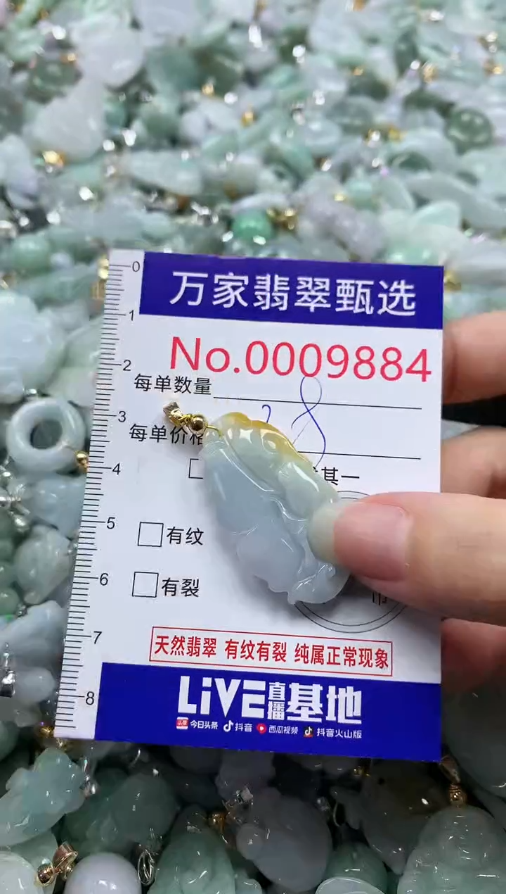 吊坠(不含链)未镶嵌翡翠9884