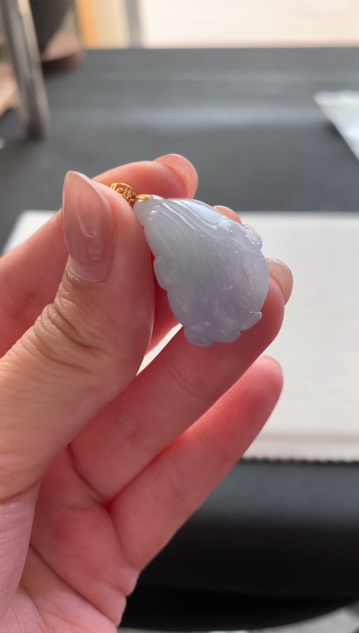 【闪购商品】翡翠挂件未镶嵌白菜F513