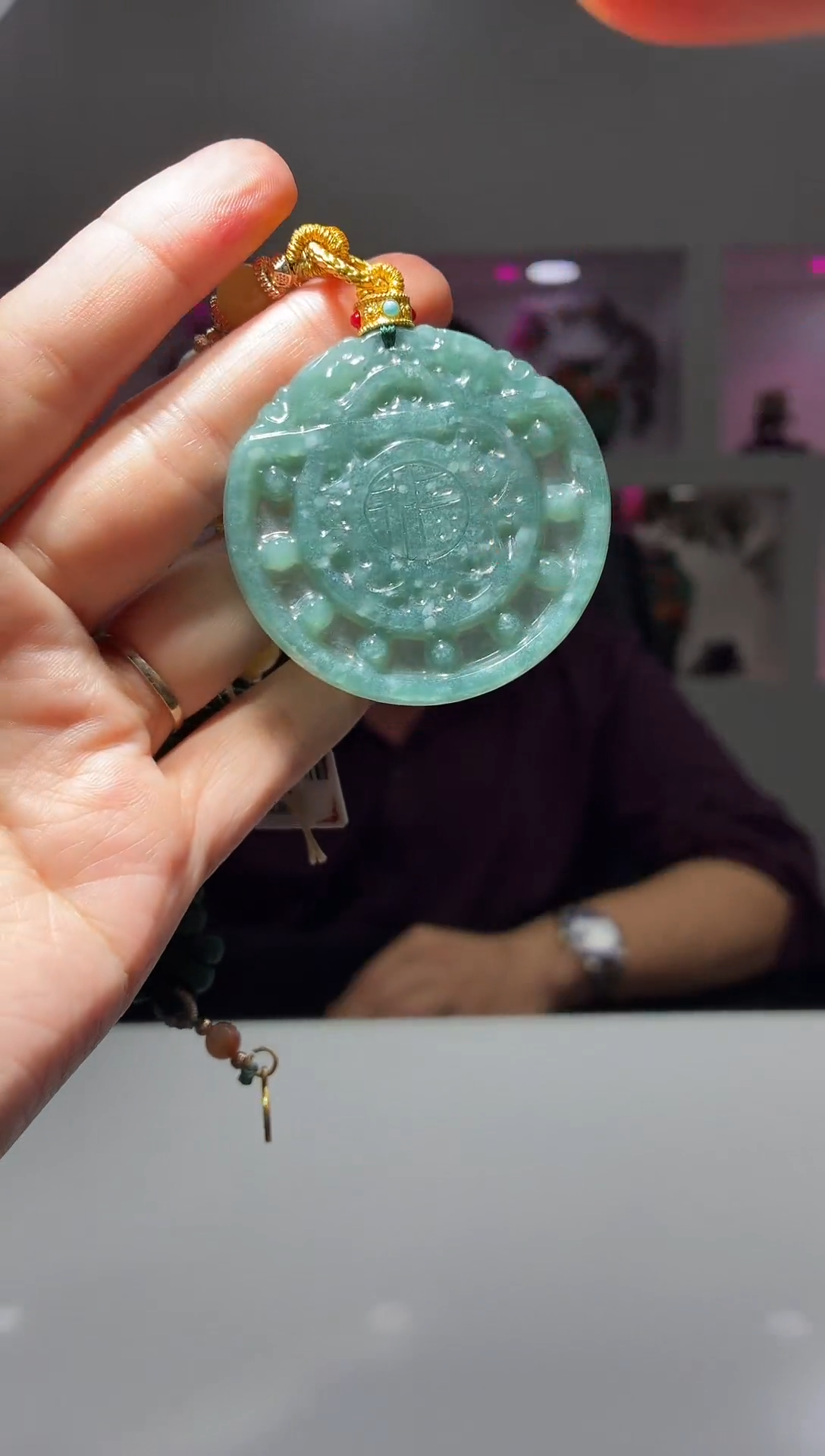 颈饰未镶嵌翡翠天然翡翠-07