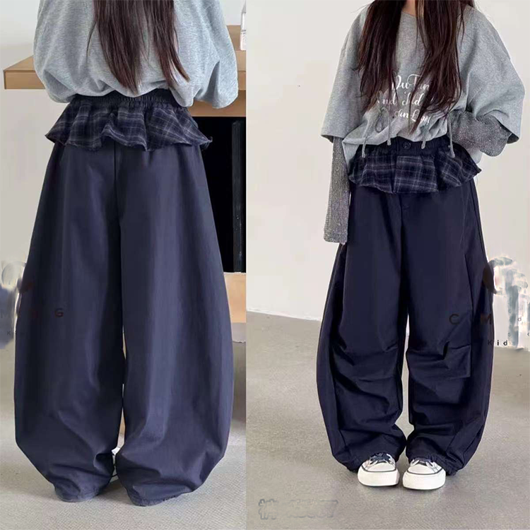 秋季新款花边裤女大童