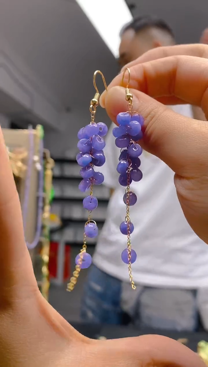 【闪购商品】翡翠耳饰合金0291翡翠耳钩