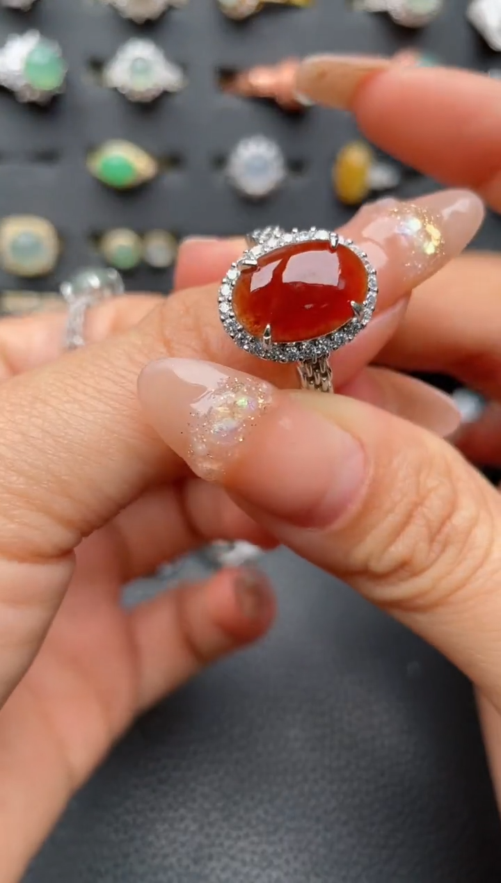 【闪购商品】翡翠戒指银S925镶嵌111111111111