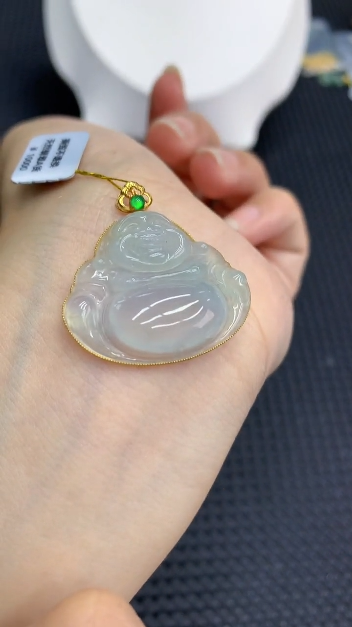 【闪购商品】翡翠颈饰18K金镶嵌            8