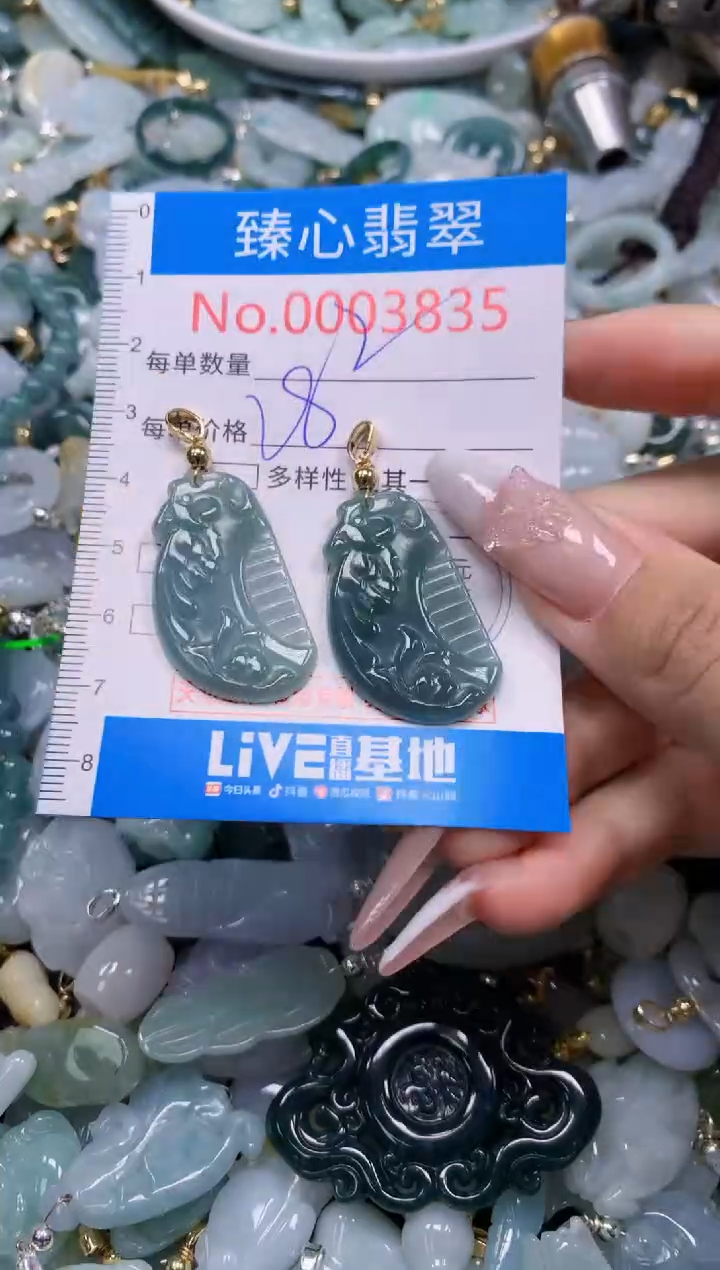 翡翠未镶嵌吊坠(不含链)3835