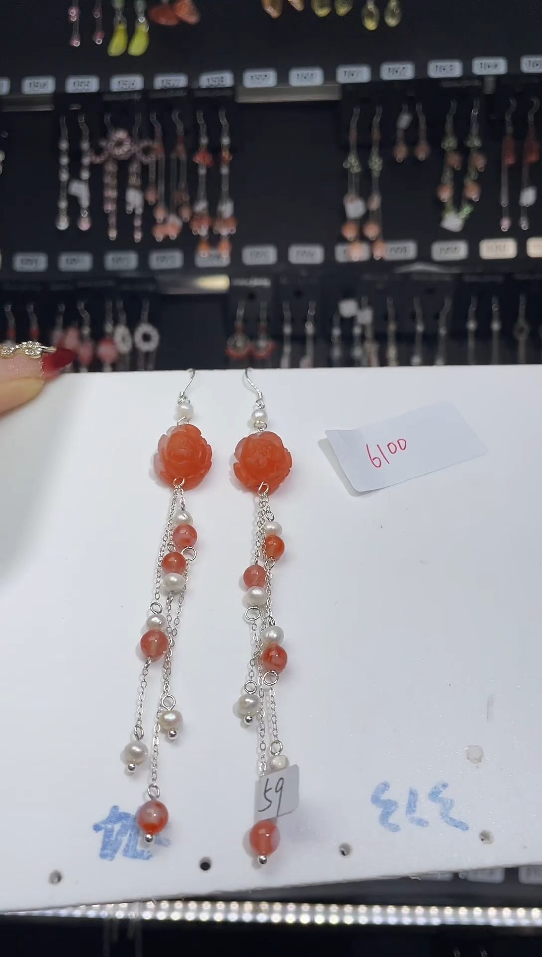 【闪购商品】紫晶耳饰银S925镶嵌银钩银链6100