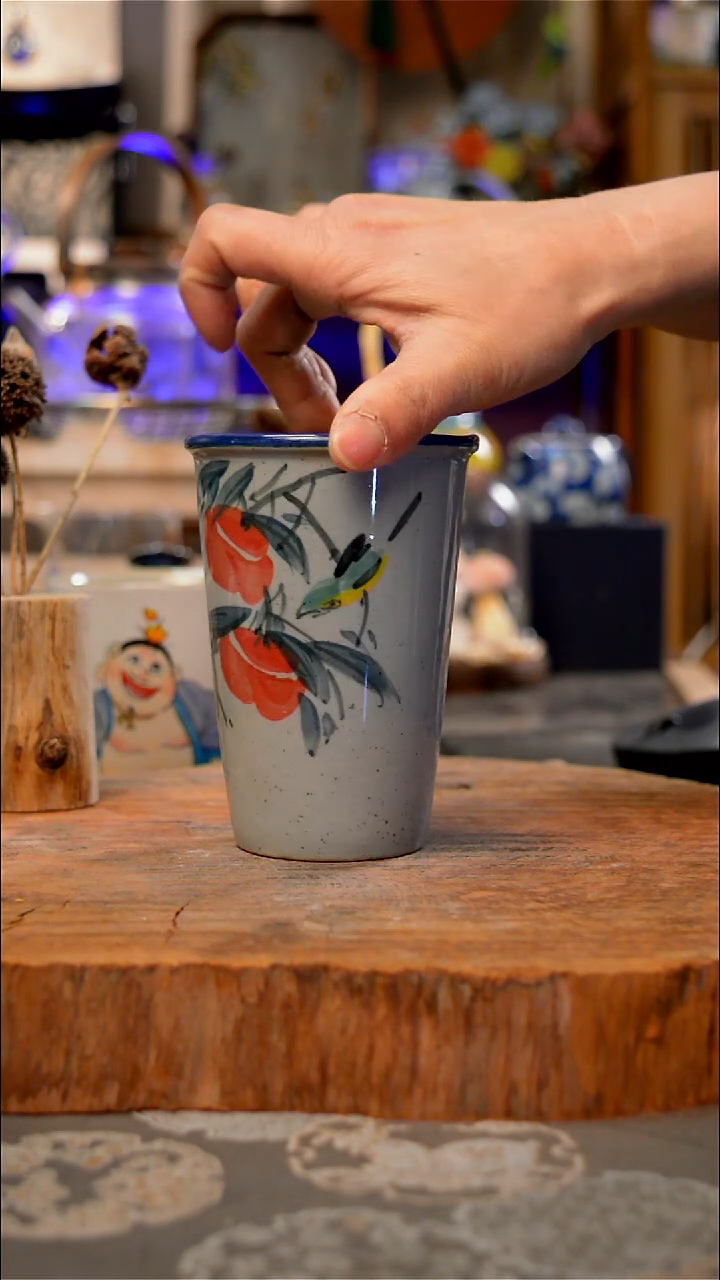 【闪购商品】杯柿子手工手绘手工手绘