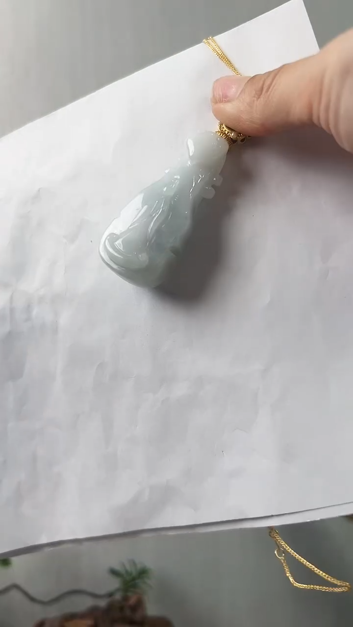 【闪购商品】翡翠颈饰未镶嵌无相观音