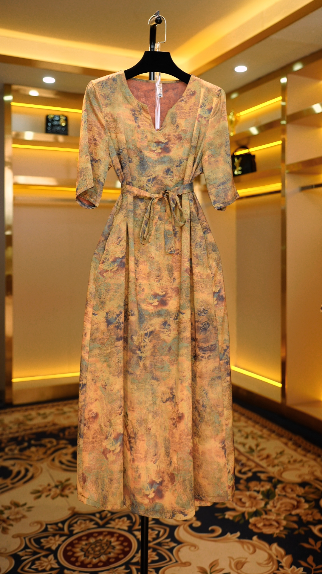 【运费补贴】1435-1中高端专柜款气质显瘦连衣裙