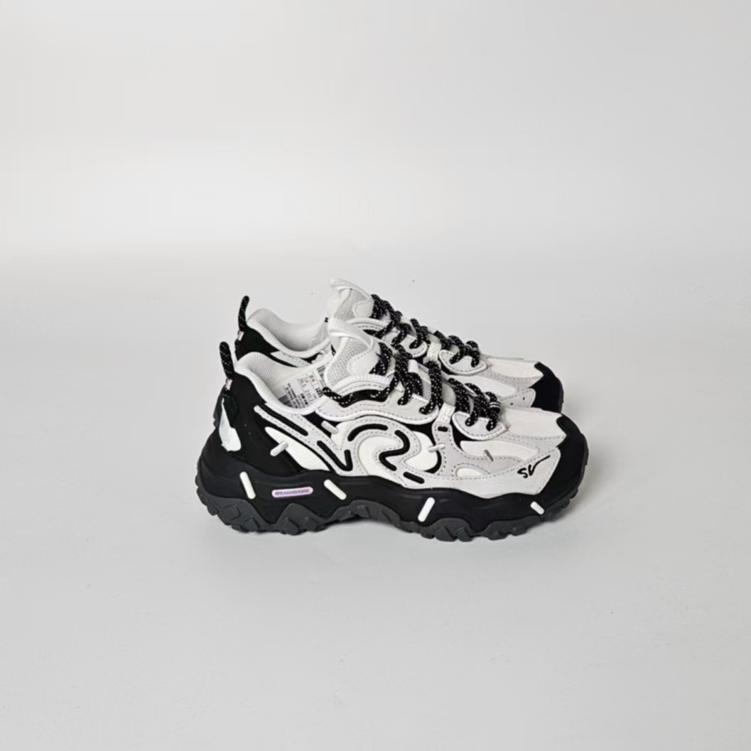 安踏SV曲奇男女秋冬复古增高潮流休闲缓震老爹鞋