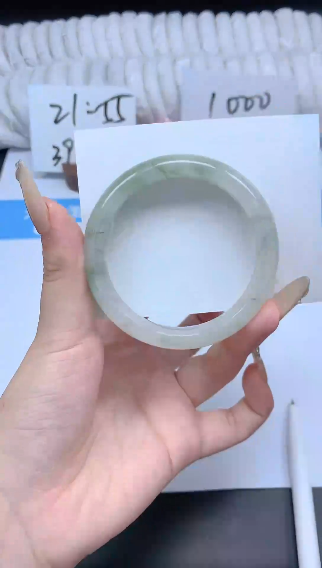 石英质玉手镯未镶嵌K201-54.6