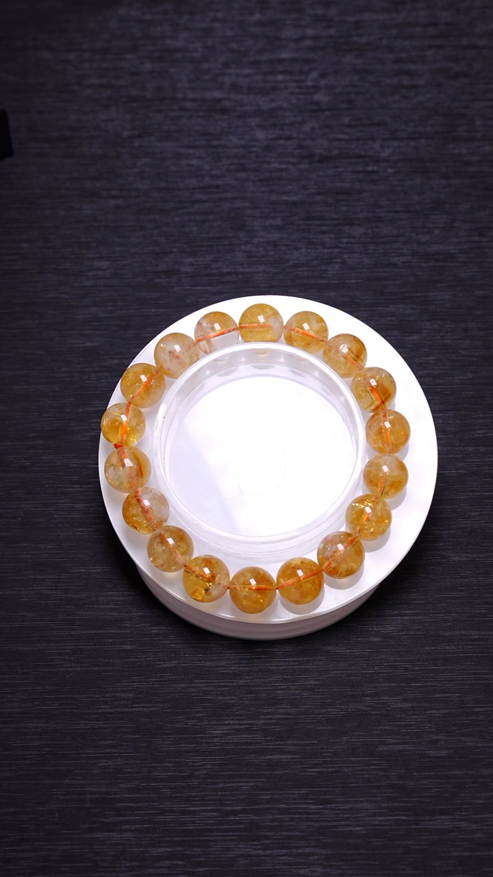 【闪购商品】水晶单圈未镶嵌A0063黄塔晶单圈11mm