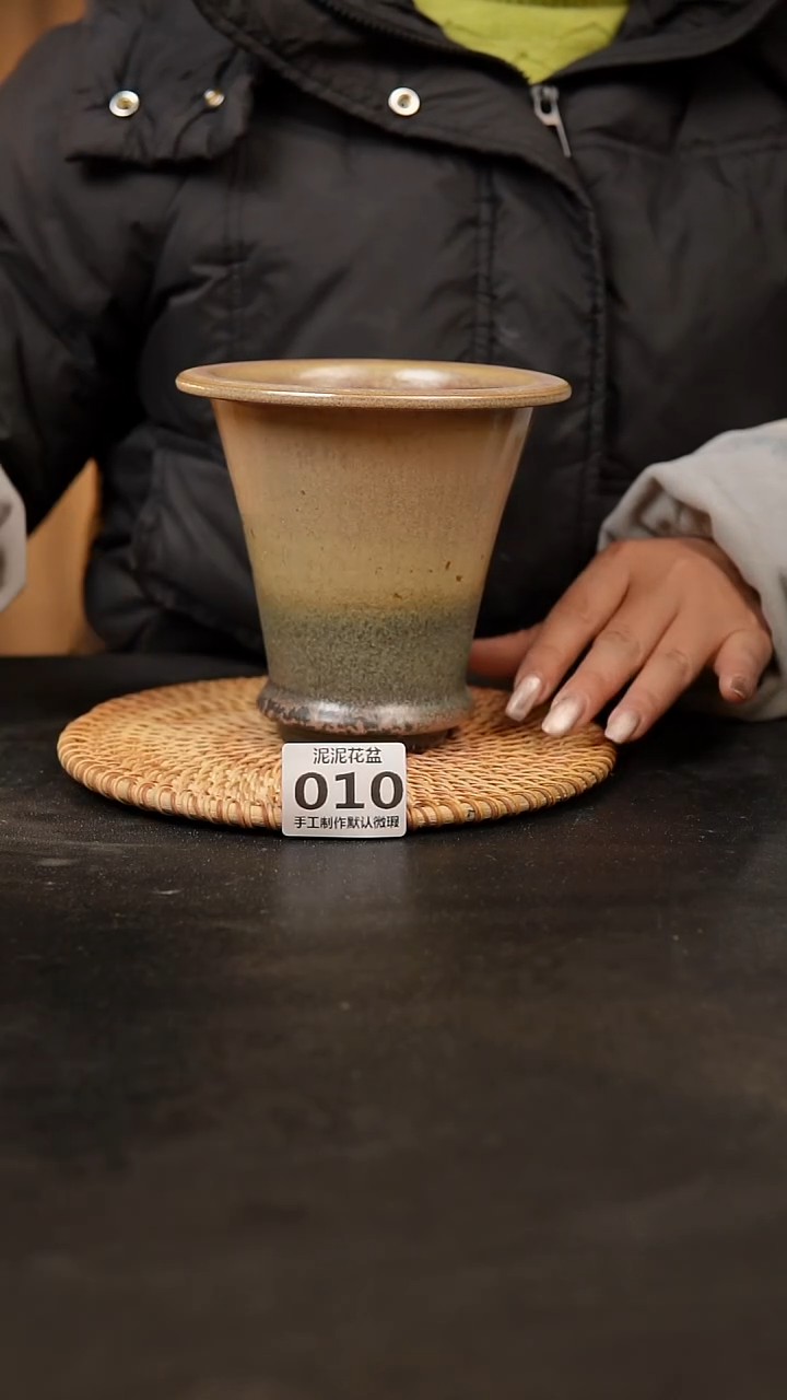 【闪购商品】瓷片010泥泥手工花盆口10