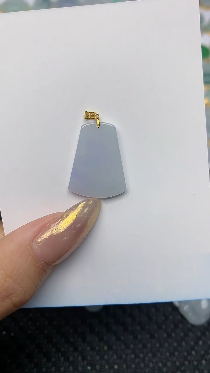 【闪购商品】翡翠颈饰18K金镶嵌 天然翡翠A货