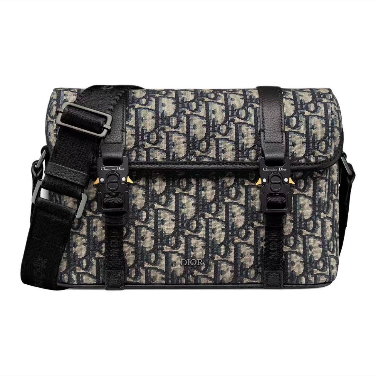 99新 DIOR/迪奥 Hit The Road双扣机能扣老花信使包斜挎包