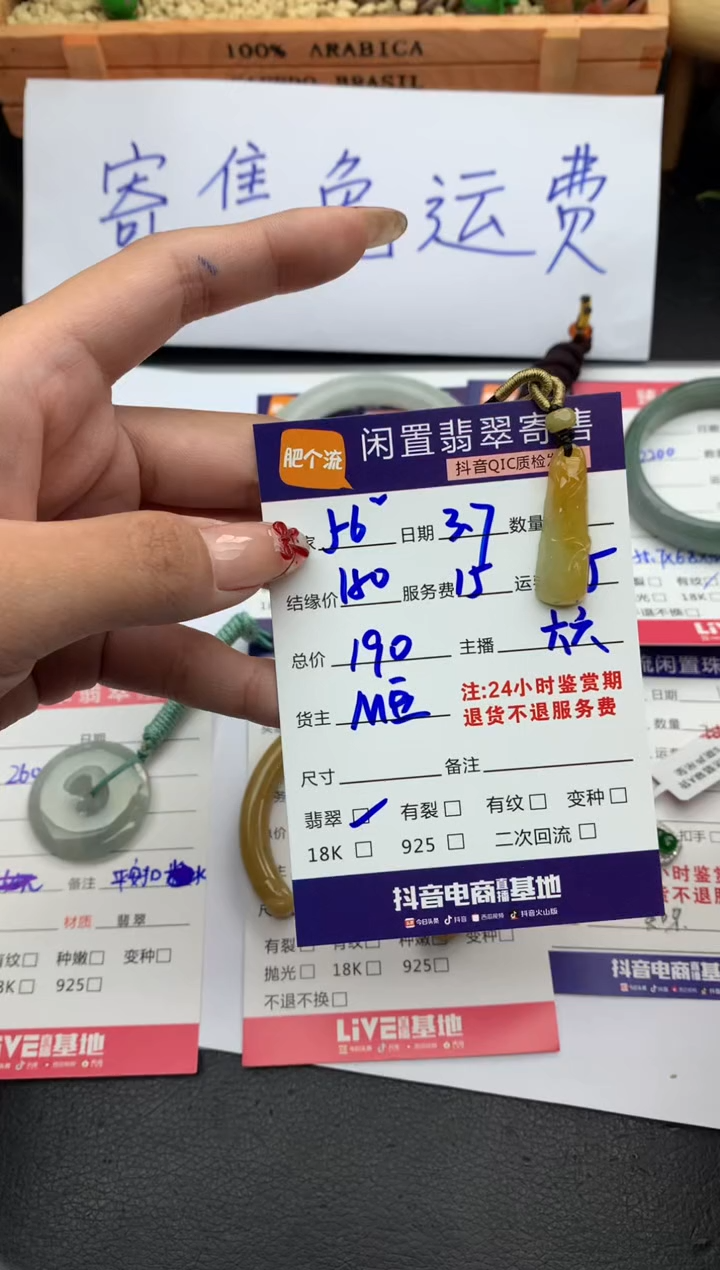 【闪购商品】翡翠颈饰未镶嵌挂件