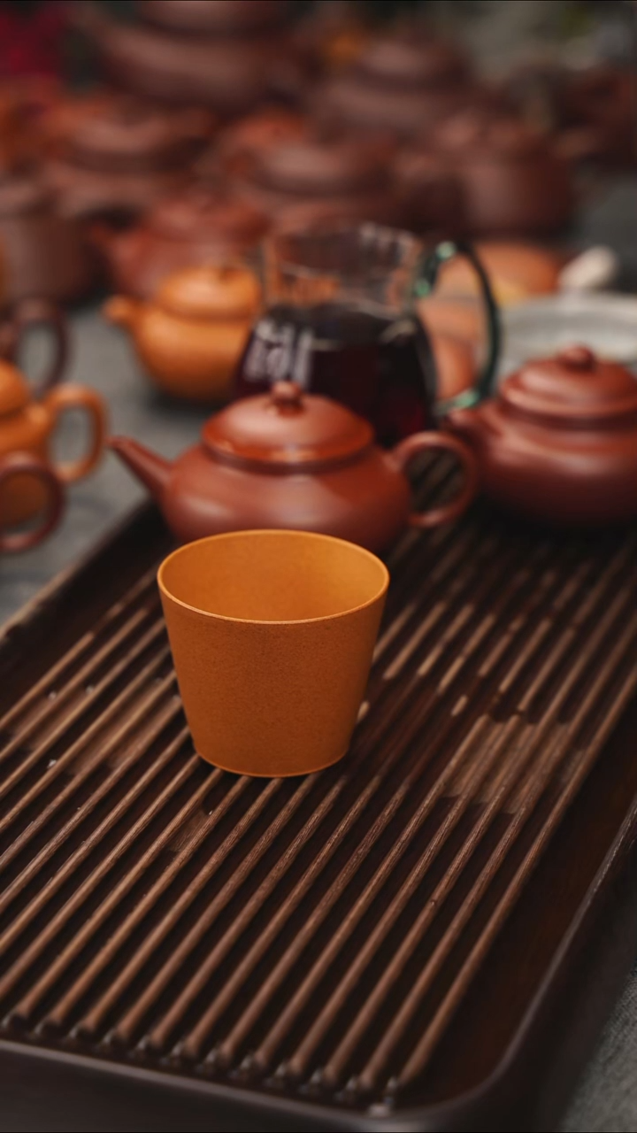 茶壶紫砂模型小杯子