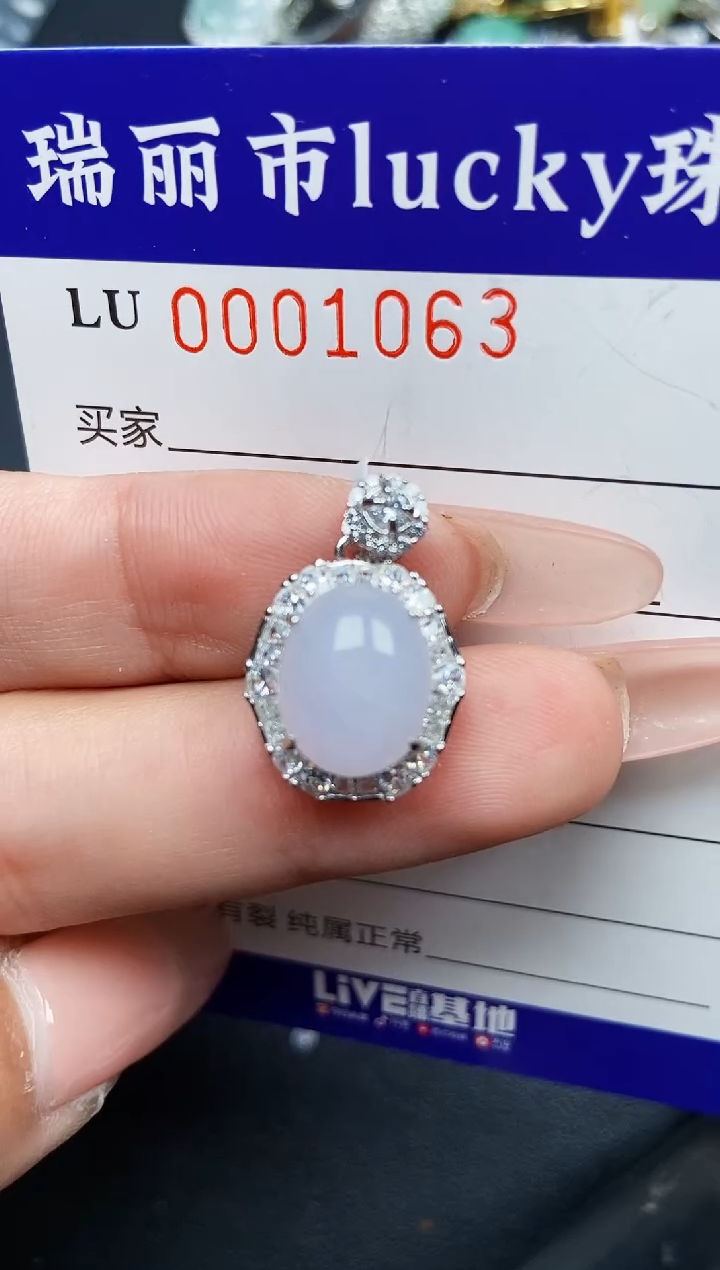 【闪购商品】翡翠颈饰银S925镶嵌1063