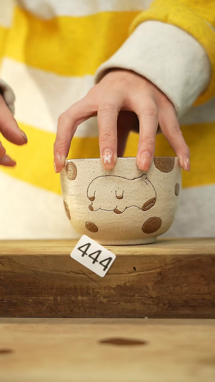 【闪购商品】瓷片设计师款 卡比巴拉手握咖啡杯 风禾