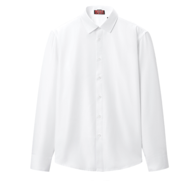 25新款冬季加绒加厚【白色、蓝色】长袖衬衣百搭商务衬衣剪标衬衣男