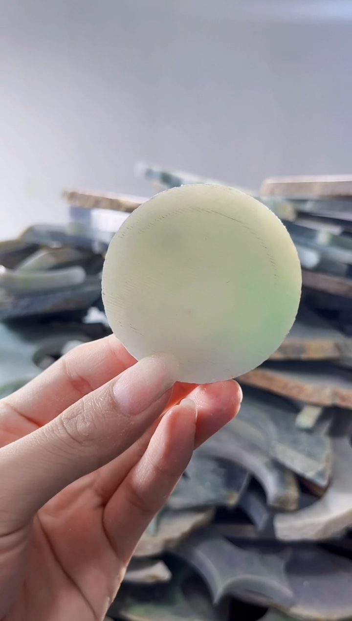 裸石翡翠 缅甸翡翠A货陈6556