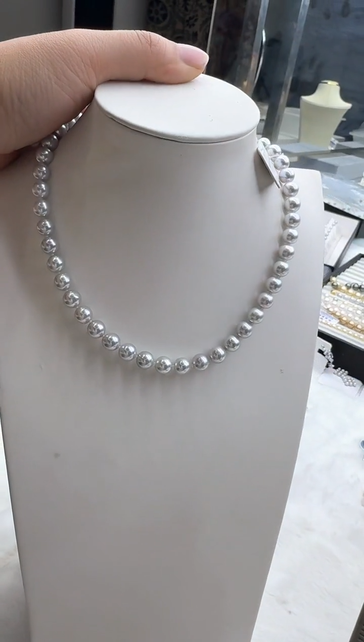 【闪购商品】海水珍珠颈饰银S925镶嵌清货