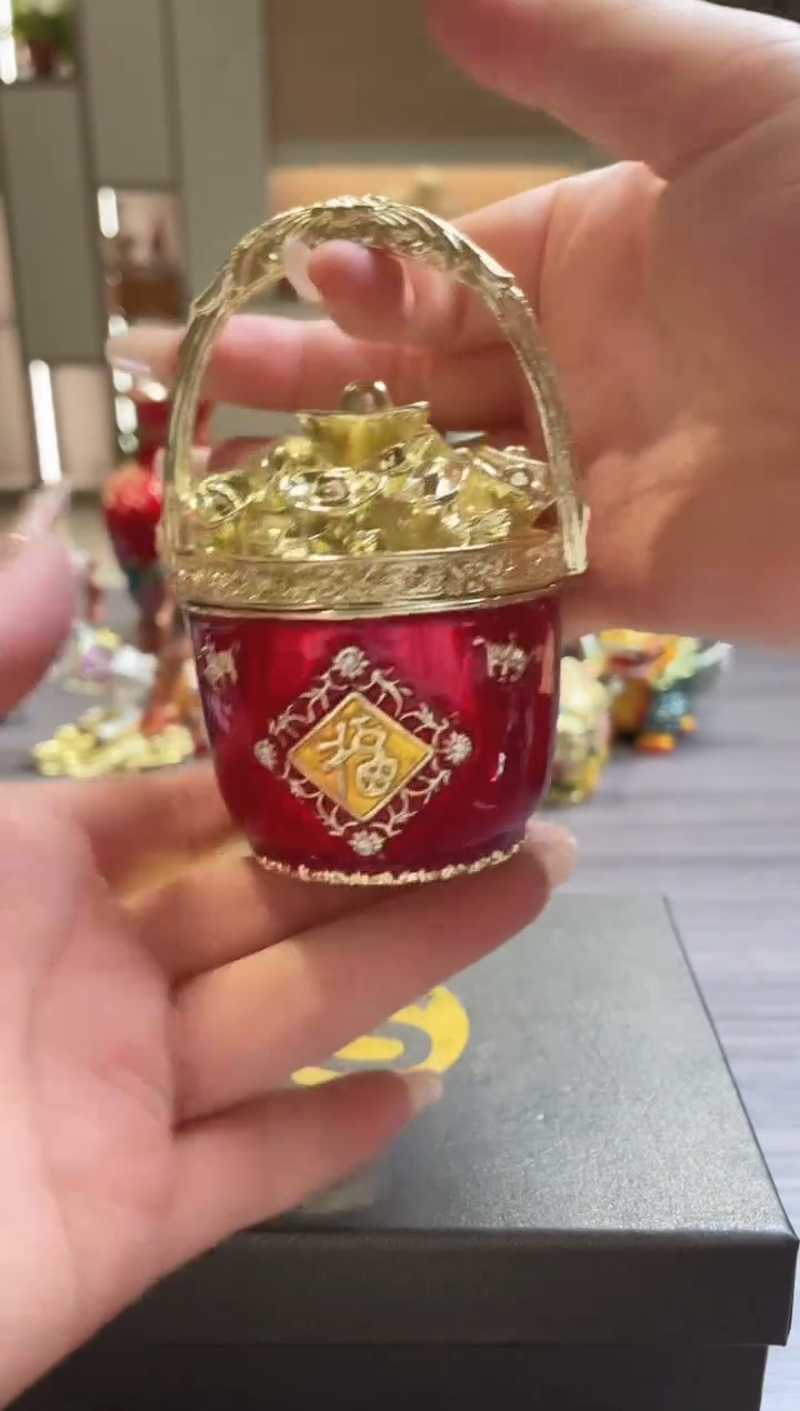 摆件七宝烧珐琅彩首饰盒