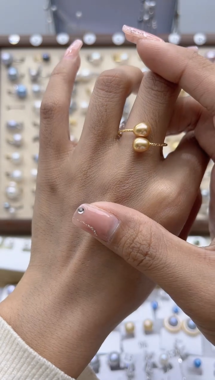 【闪购商品】淡水珍珠戒指合金74