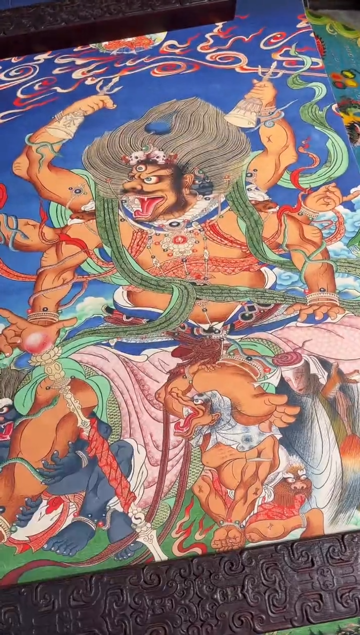 卷轴画卷轴画天天的唐卡tk16
