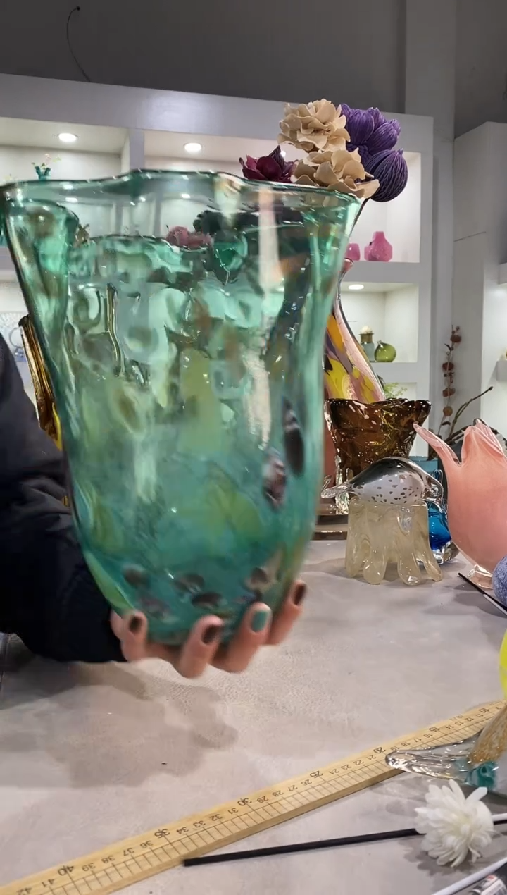孔慕忆家手作琉璃花瓶