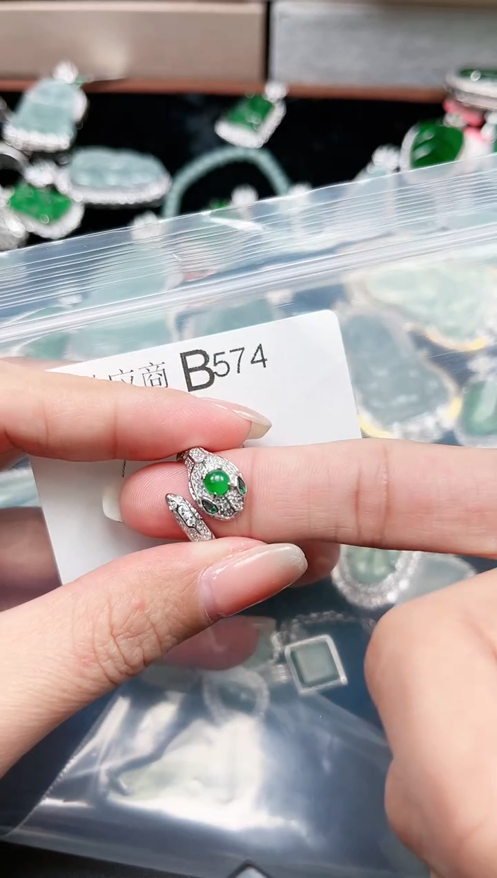 【闪购商品】翡翠颈饰未镶嵌574赠皮绳