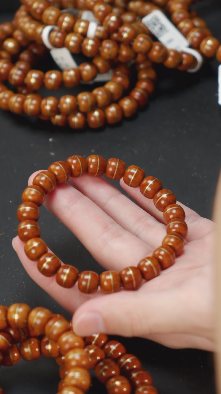 紫金鼠手串实心一线天10  10497