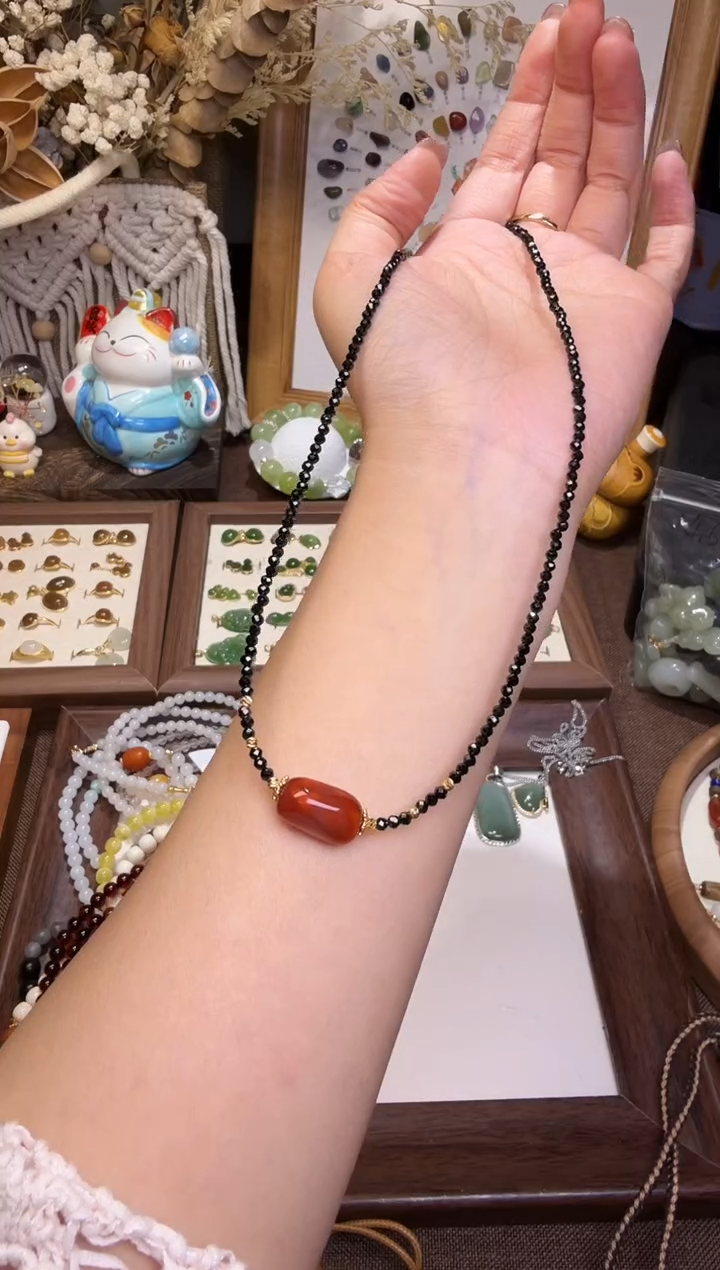 水晶摆件未镶嵌项链