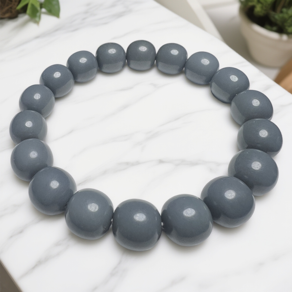 新疆且末莫兰迪灰卡12经典百搭国风精工老型珠手串