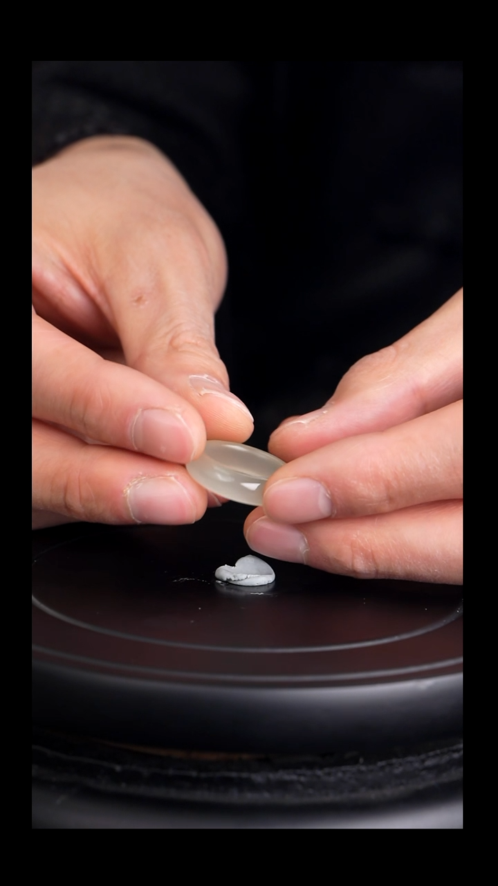 未镶嵌戒圈和田玉高冰晴荧光猫眼戒圈13号高品