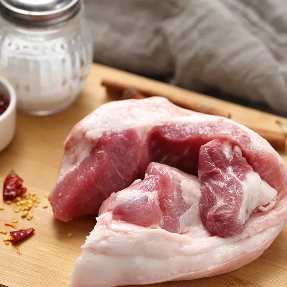 正宗农村土黑猪后腿梅花肉 无激素无添加