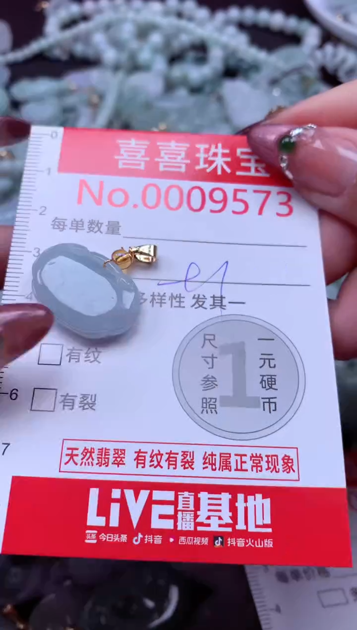 颈饰未镶嵌翡翠9573